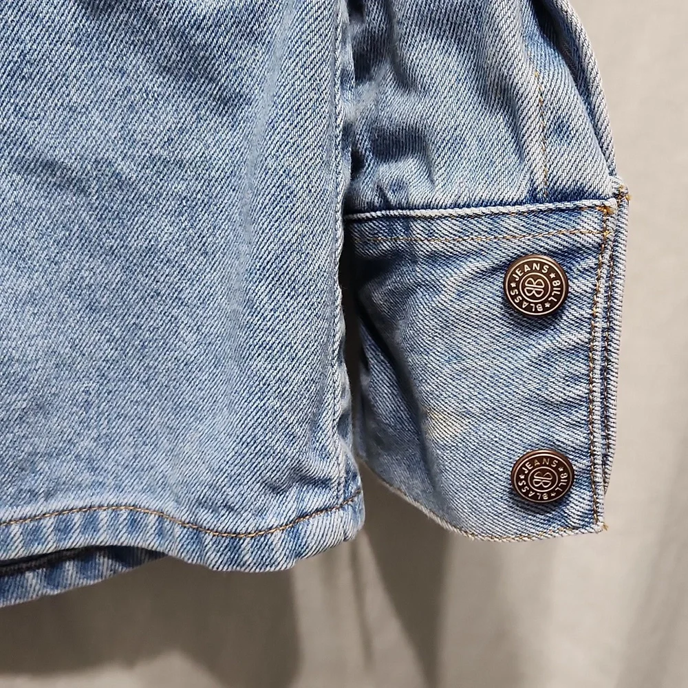 Denim Button Front Jacket - Picture 6 of 6